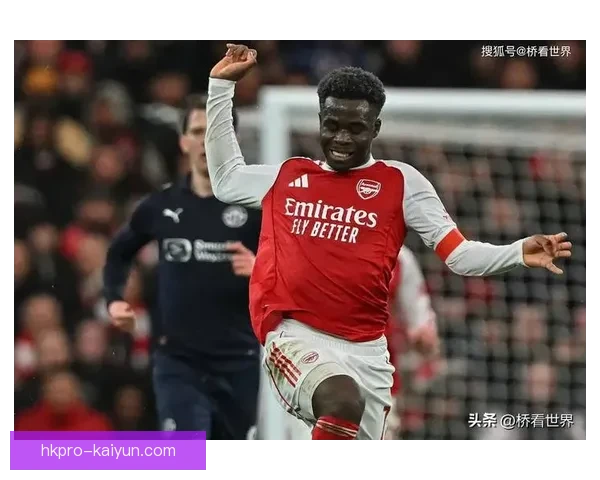 萨卡被视为阿森纳下一代队长人选，近期表现稳健备受期待